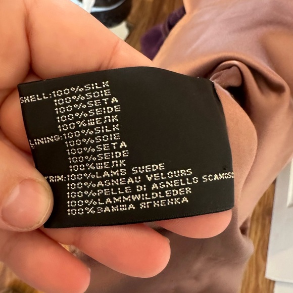 Vintage Ralph Lauren Black Label Dusty Rose Blush 100% silk dress - Picture 10 of 13